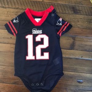 Tom Brady Jersey onesie